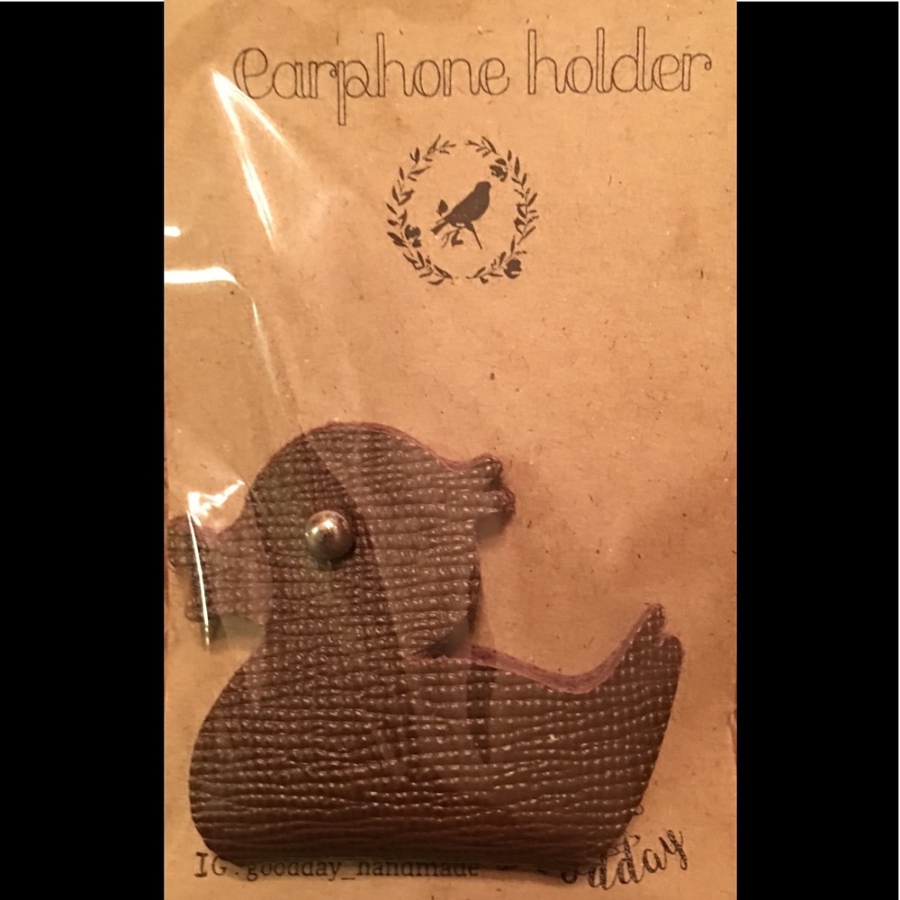 Leather Earphones Holder